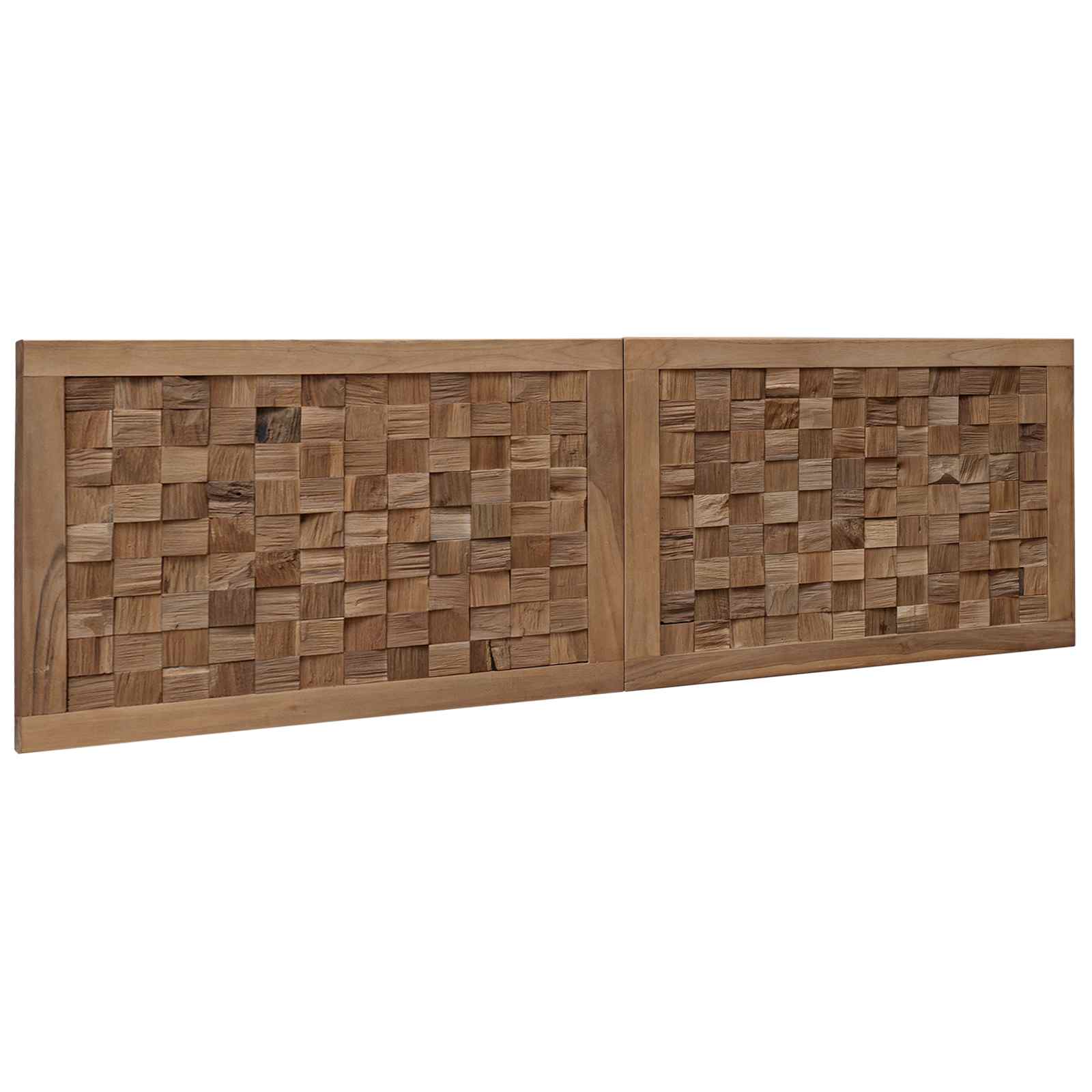 Uzglavlje Zidne Prirodna 140 cm Čvrsto teak drvo