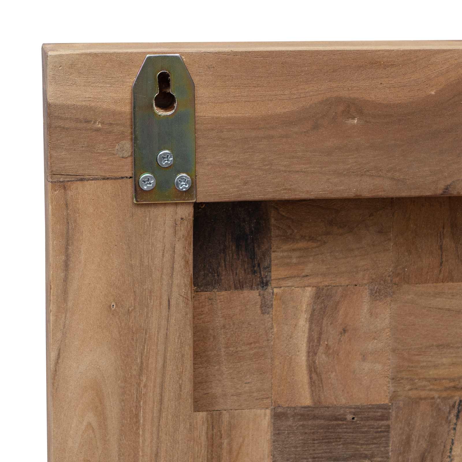 Uzglavlje Zidne Prirodna 200 cm Čvrsto teak drvo