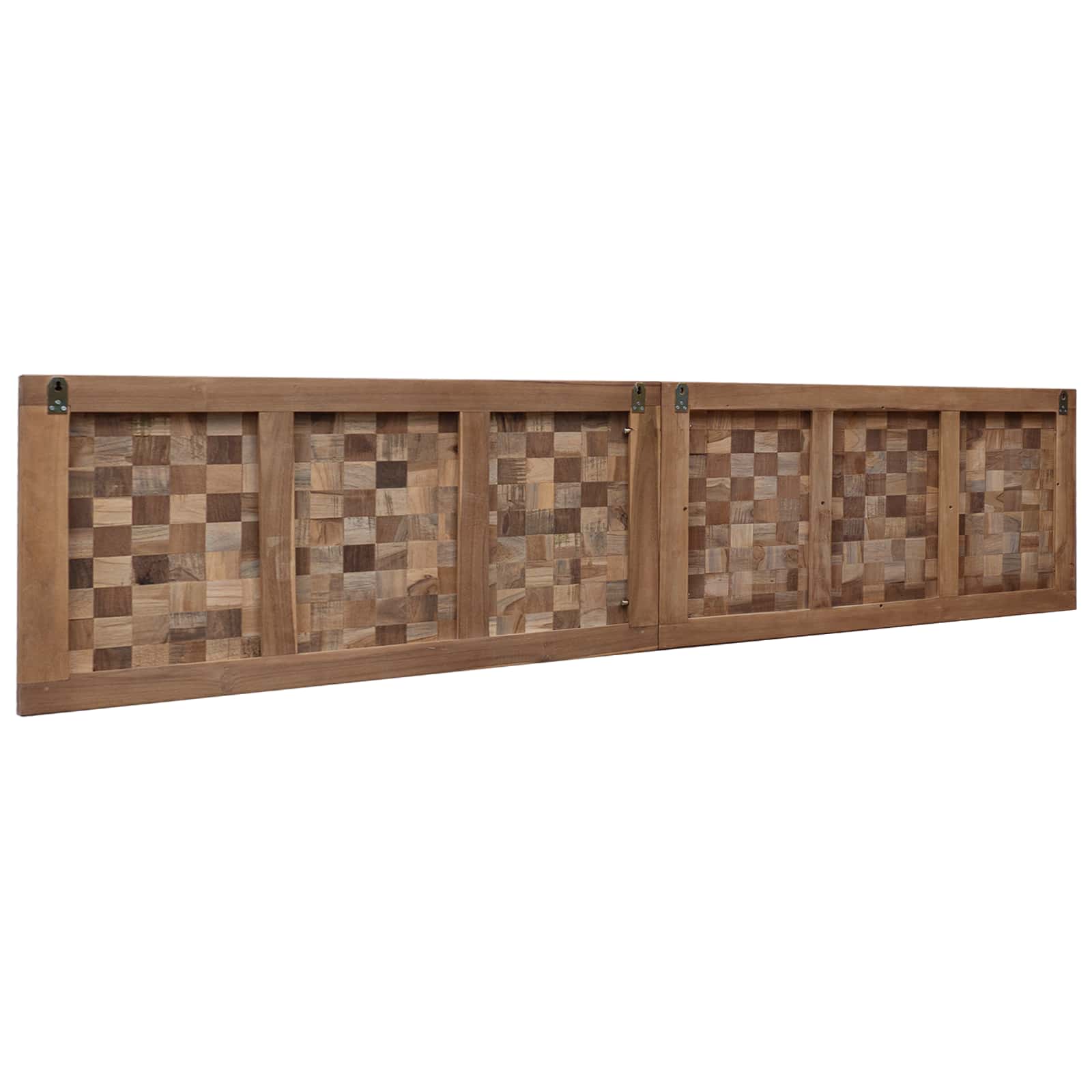 Uzglavlje Zidne Prirodna 200 cm Čvrsto teak drvo
