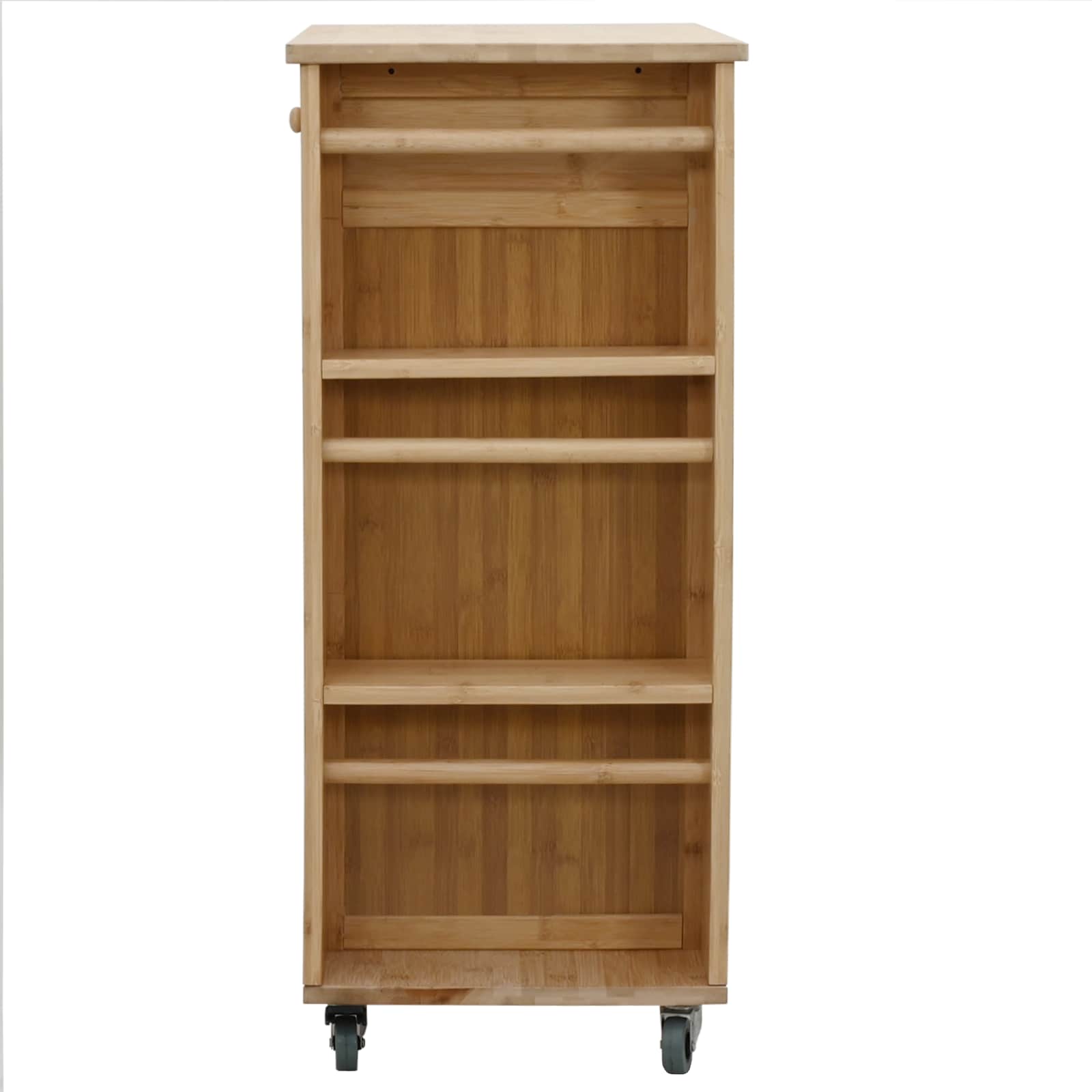 Kuhinjska Kolica s Kotačima Prirodna 47,5 x 36 x 83 cm Bambus