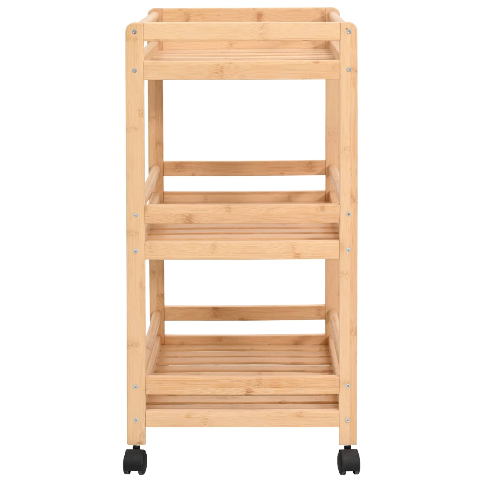 Kuhinjska Kolica s Kotačima Prirodna 46 x 38 x 76 cm Bambus