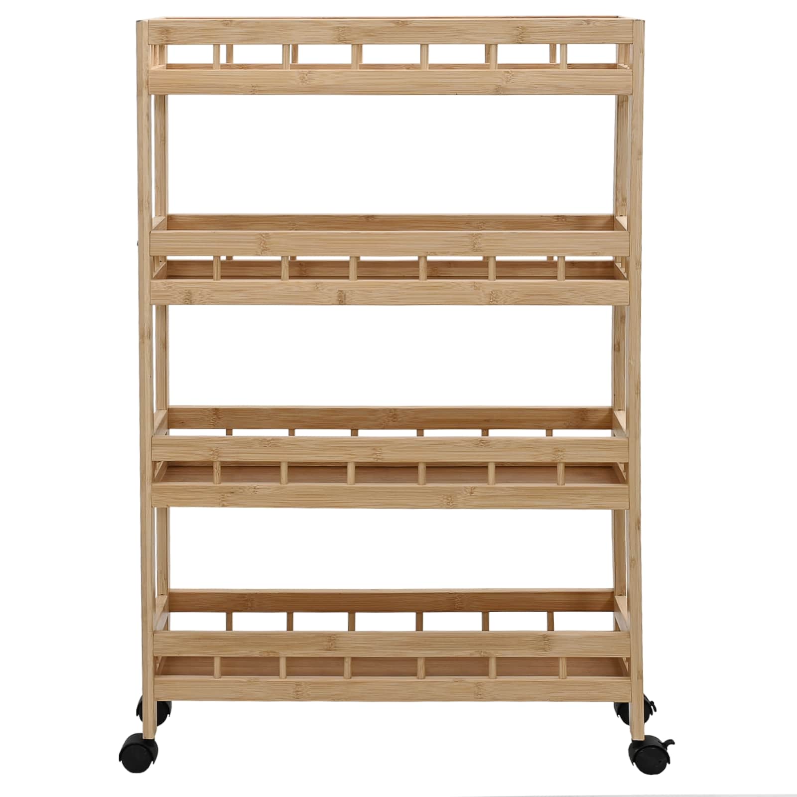 Kuhinjska Kolica s Kotačima Prirodna 60 x 18 x 97 cm Bambus