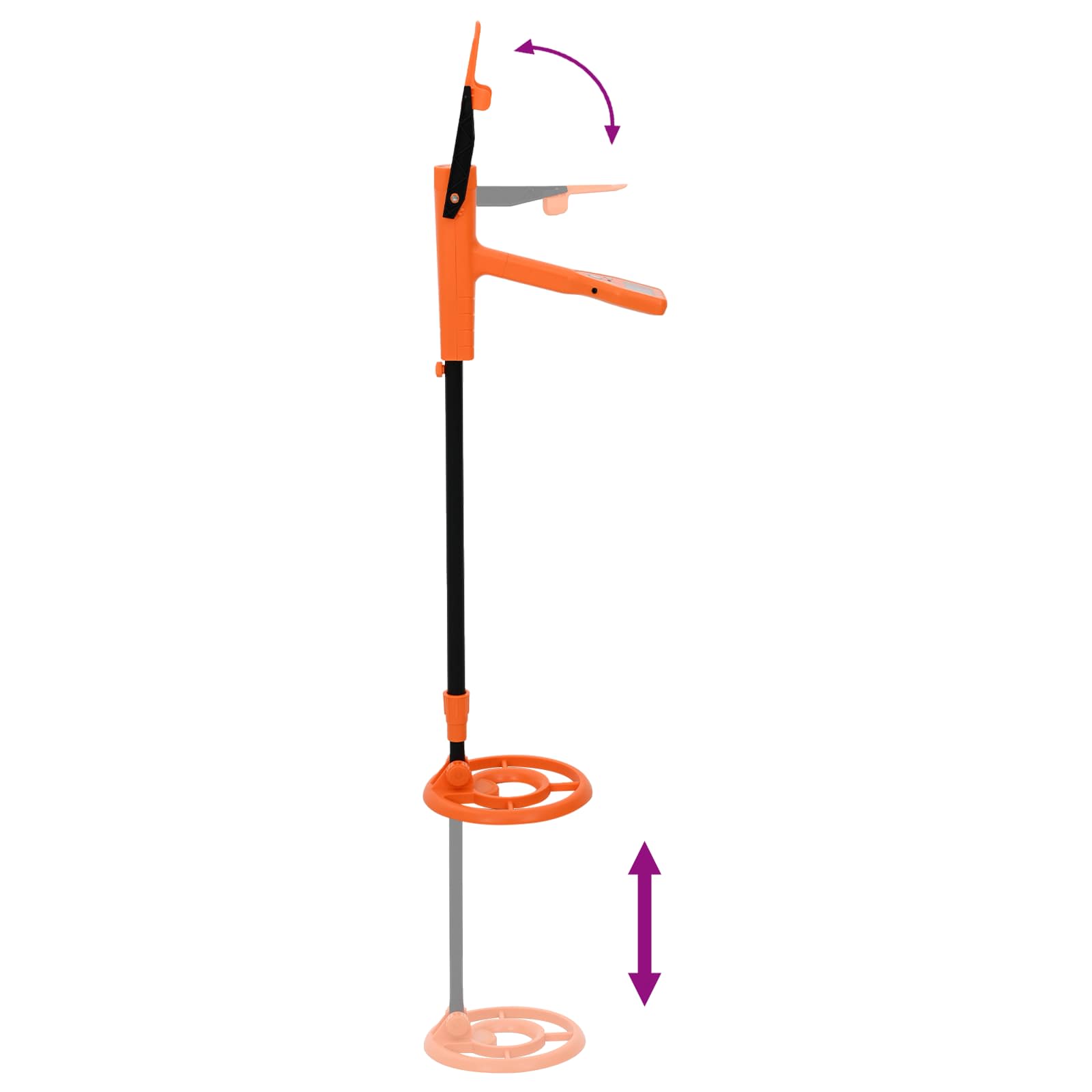 Detektor metala s LCD prikazom 2 modela 19 cm zavojnica Žuta