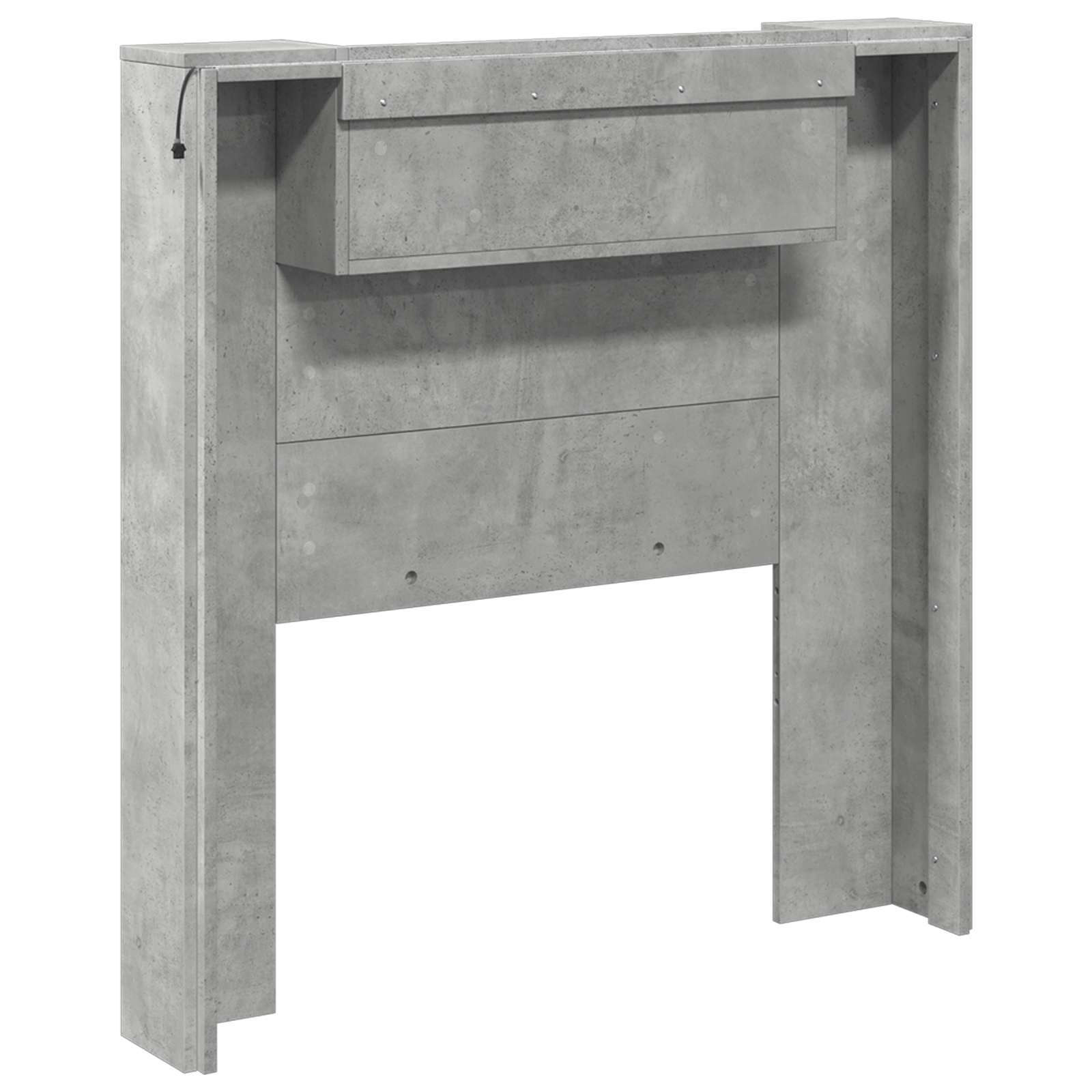Uzglavlje Betonski sivi 100 x 16,5 x 103,5 cm Konstruirano drvo