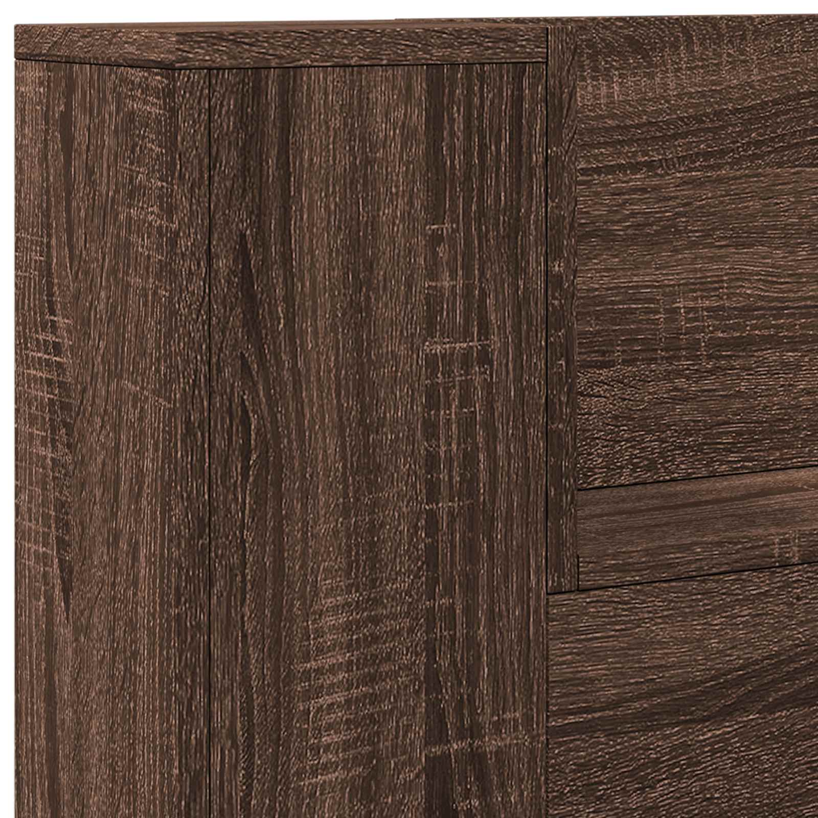 Uzglavlje Smeđi hrast 120 x 16,5 x 103,5 cm Konstruirano drvo