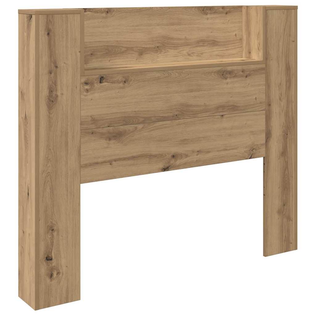 Uzglavlje S LED lampica Umjetnički hrast 120 x 15 x 103,5 cm