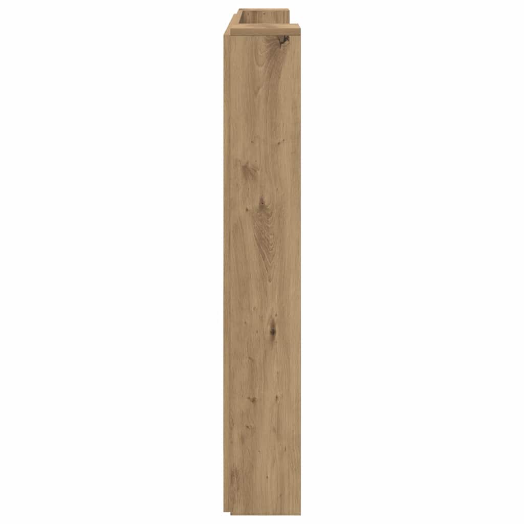 Uzglavlje S LED lampica Umjetnički hrast 120 x 15 x 103,5 cm