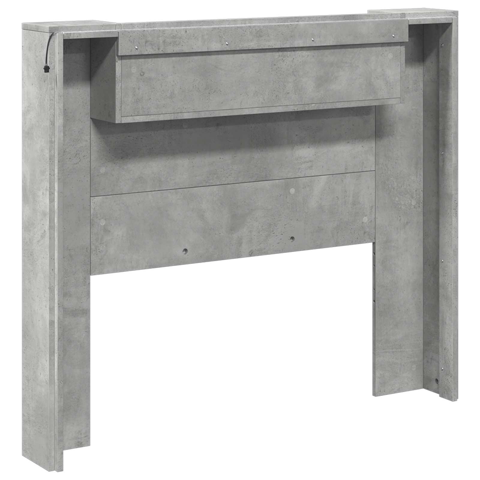 Uzglavlje Betonski sivi 120 x 16,5 x 103,5 cm Konstruirano drvo