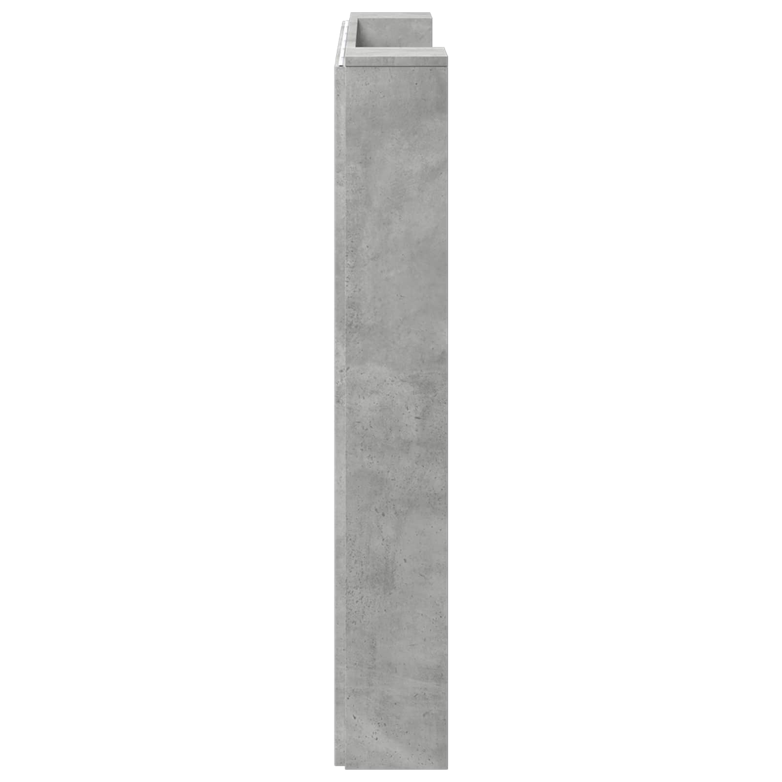 Uzglavlje Betonski sivi 120 x 16,5 x 103,5 cm Konstruirano drvo