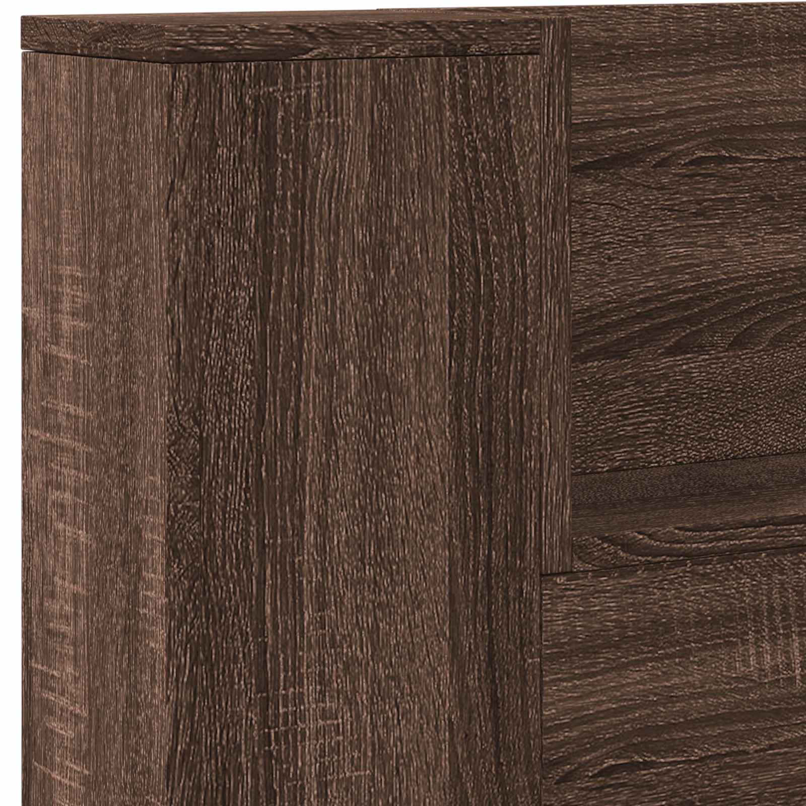 Uzglavlje Smeđi hrast 140 x 16,5 x 103,5 cm Konstruirano drvo