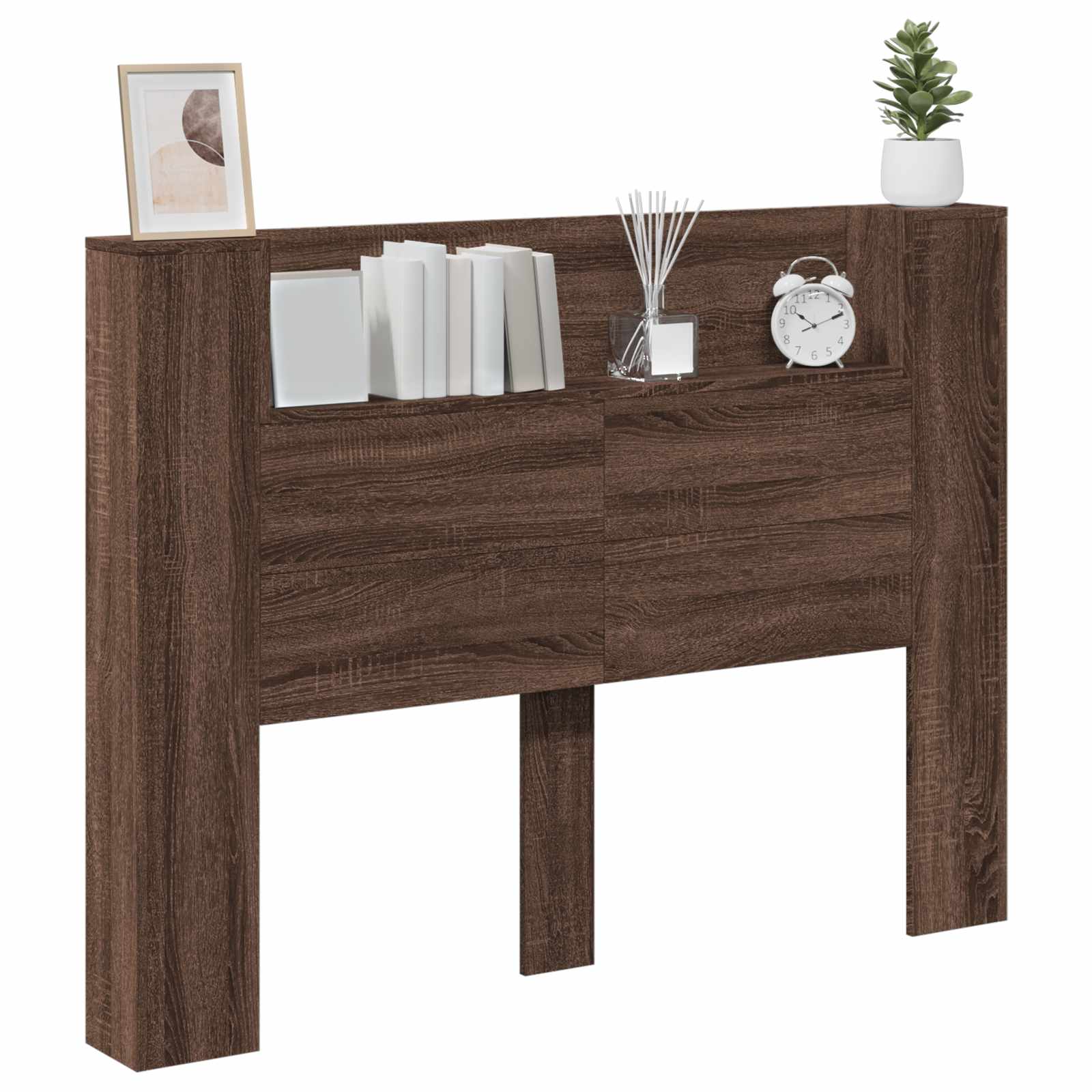 Uzglavlje Smeđi hrast 140 x 16,5 x 103,5 cm Konstruirano drvo