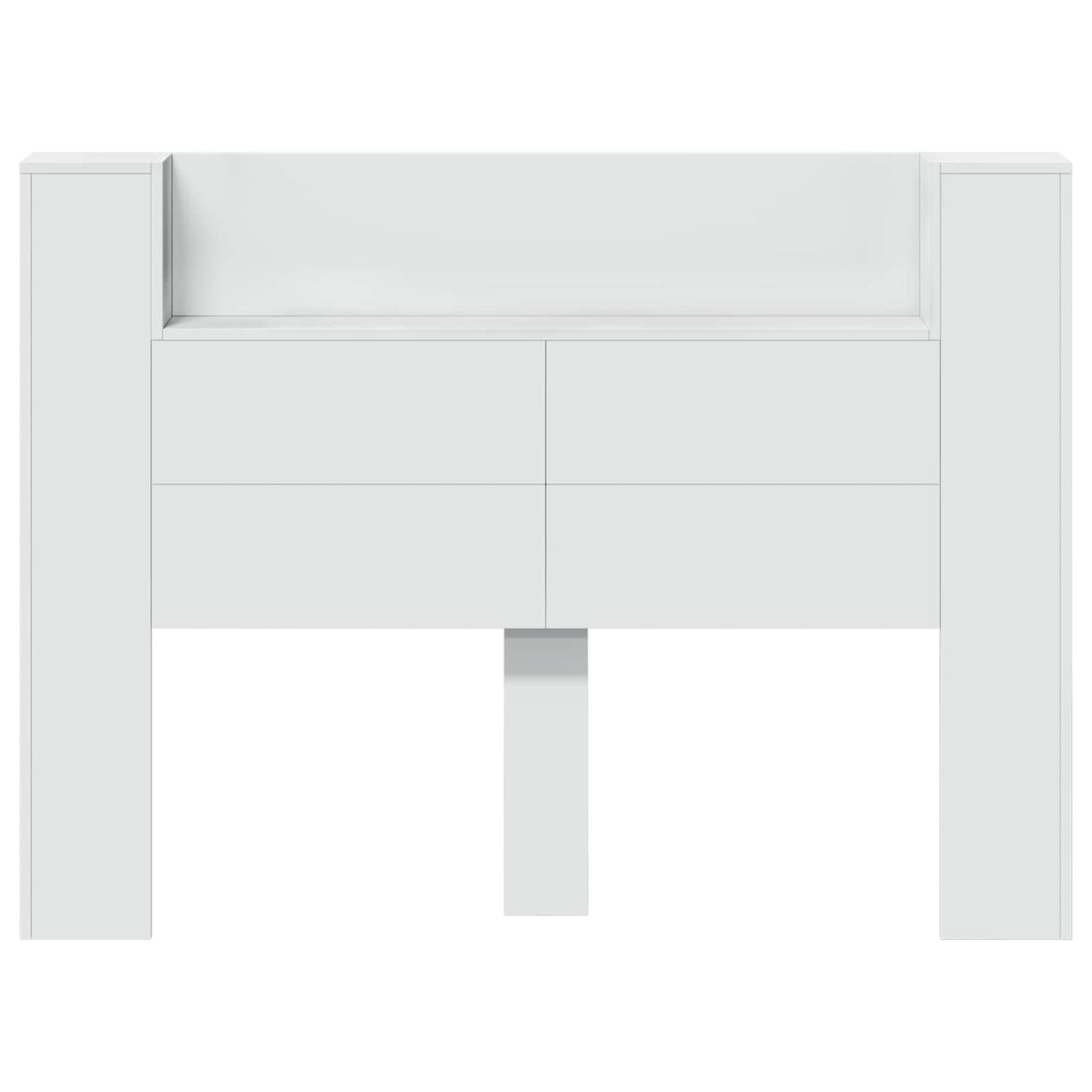 Uzglavlje Bijelo 140 x 16,5 x 103,5 cm Konstruirano drvo