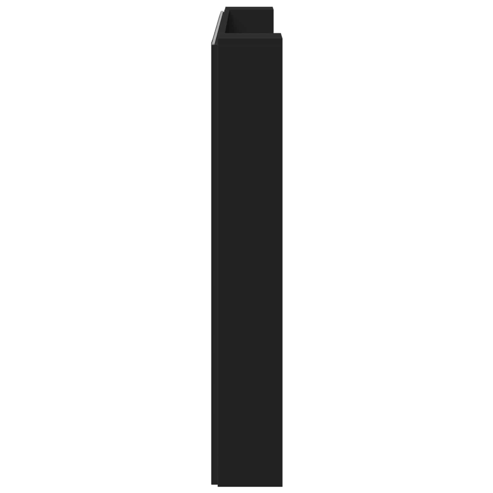 Uzglavlje Crna 160 x 16,5 x 103,5 cm Konstruirano drvo