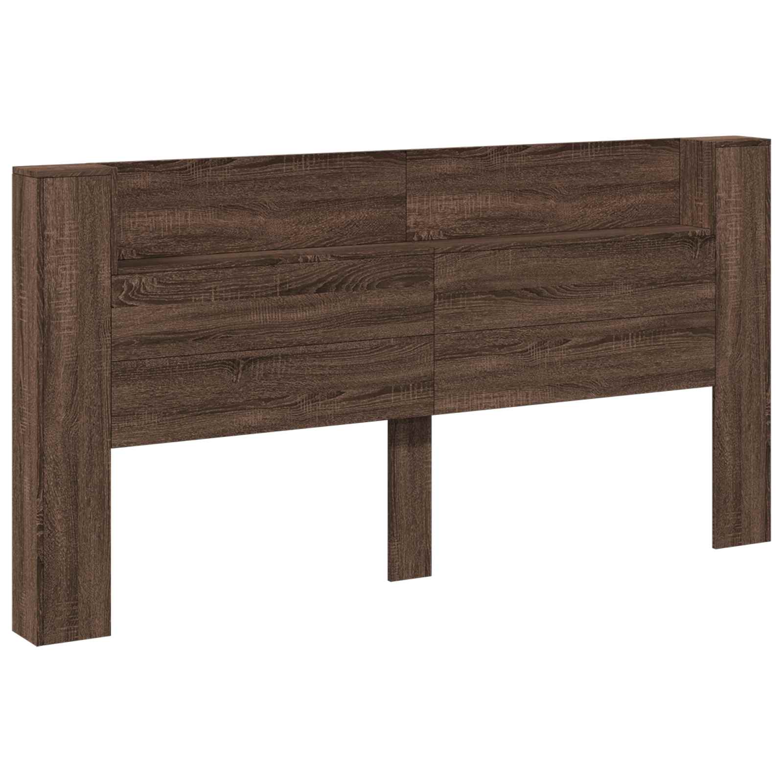 Uzglavlje Smeđi hrast 200 x 16,5 x 103,5 cm Konstruirano drvo