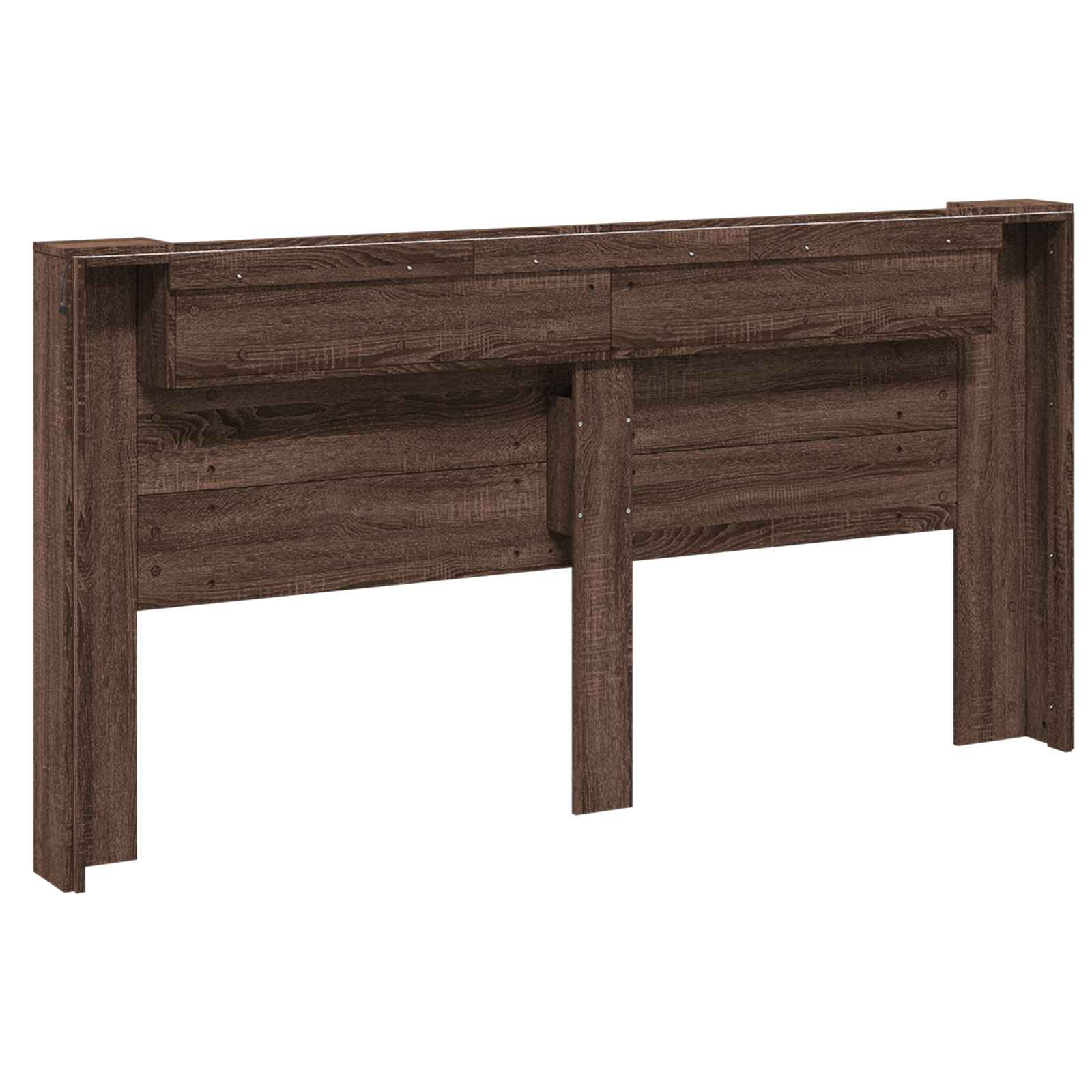 Uzglavlje Smeđi hrast 200 x 16,5 x 103,5 cm Konstruirano drvo
