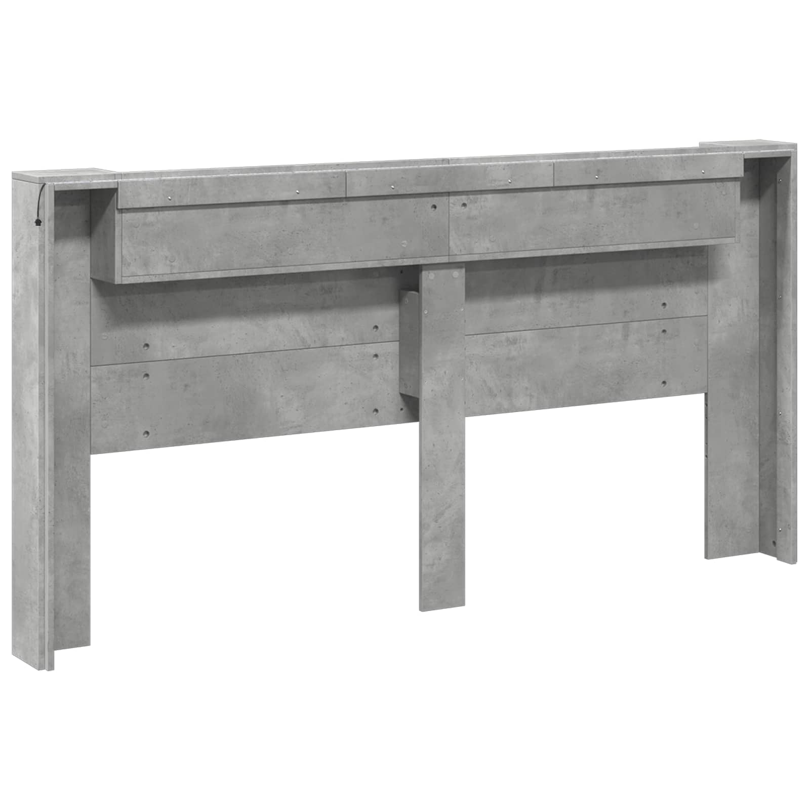 Uzglavlje Betonski sivi 200 x 16,5 x 103,5 cm Konstruirano drvo