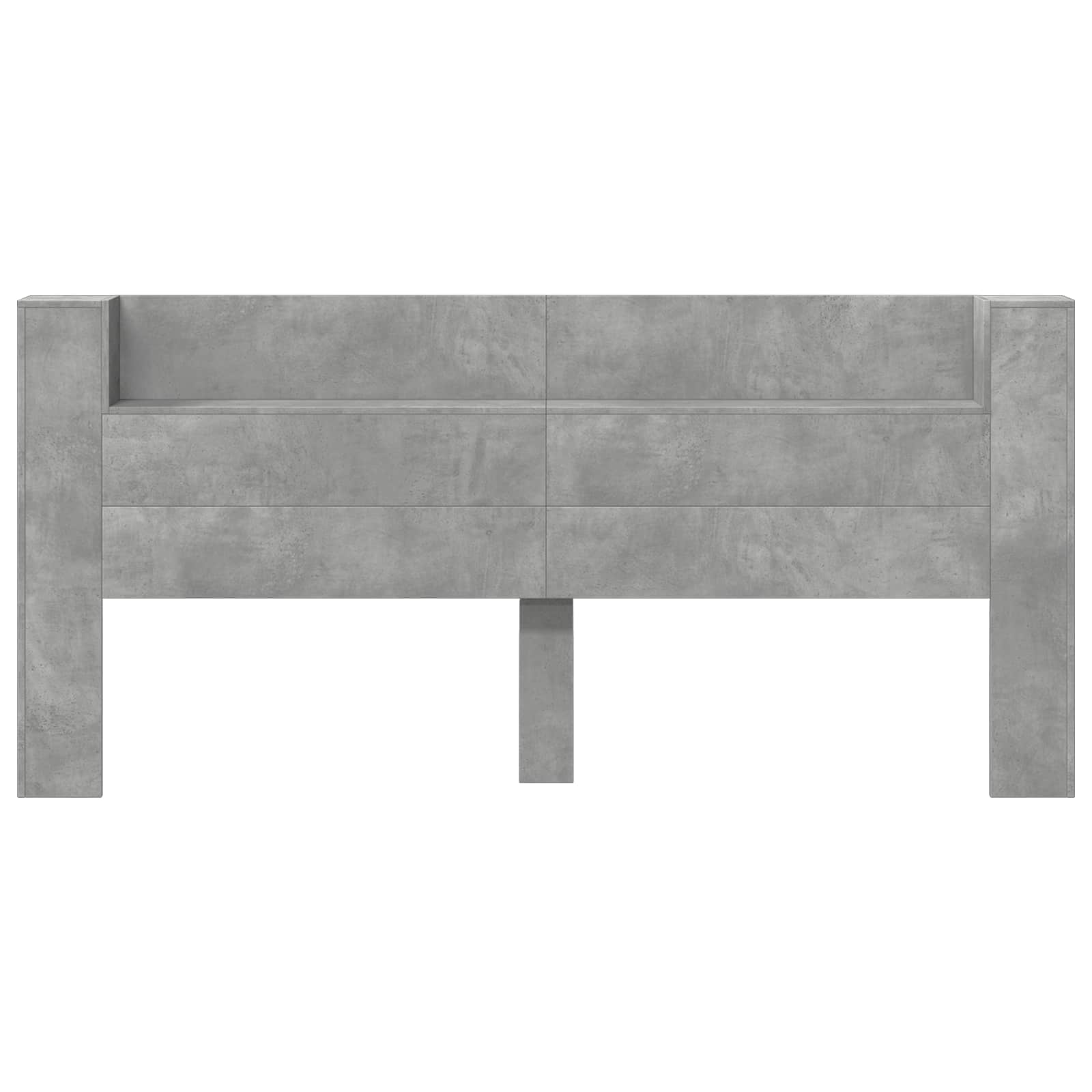Uzglavlje Betonski sivi 200 x 16,5 x 103,5 cm Konstruirano drvo
