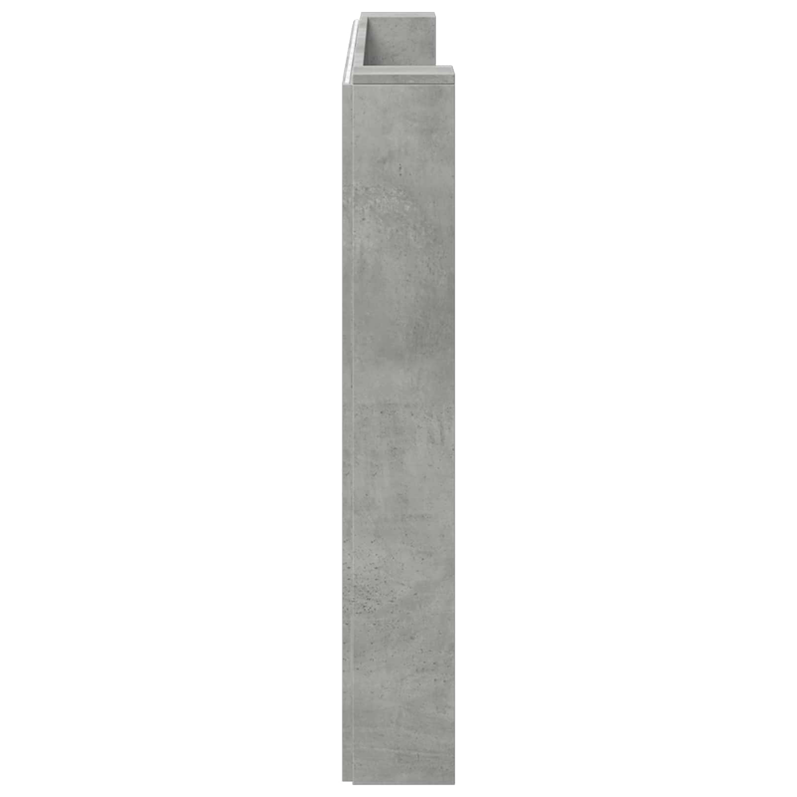 Uzglavlje Betonski sivi 200 x 16,5 x 103,5 cm Konstruirano drvo