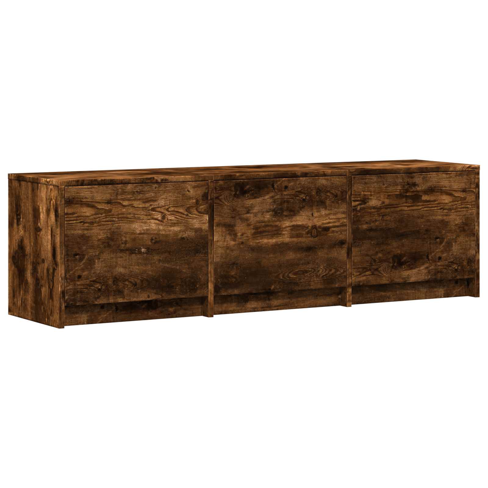 TV ormarić s LED rasvjetom Dimljeni Hrast 140 x 34 x 40 cm