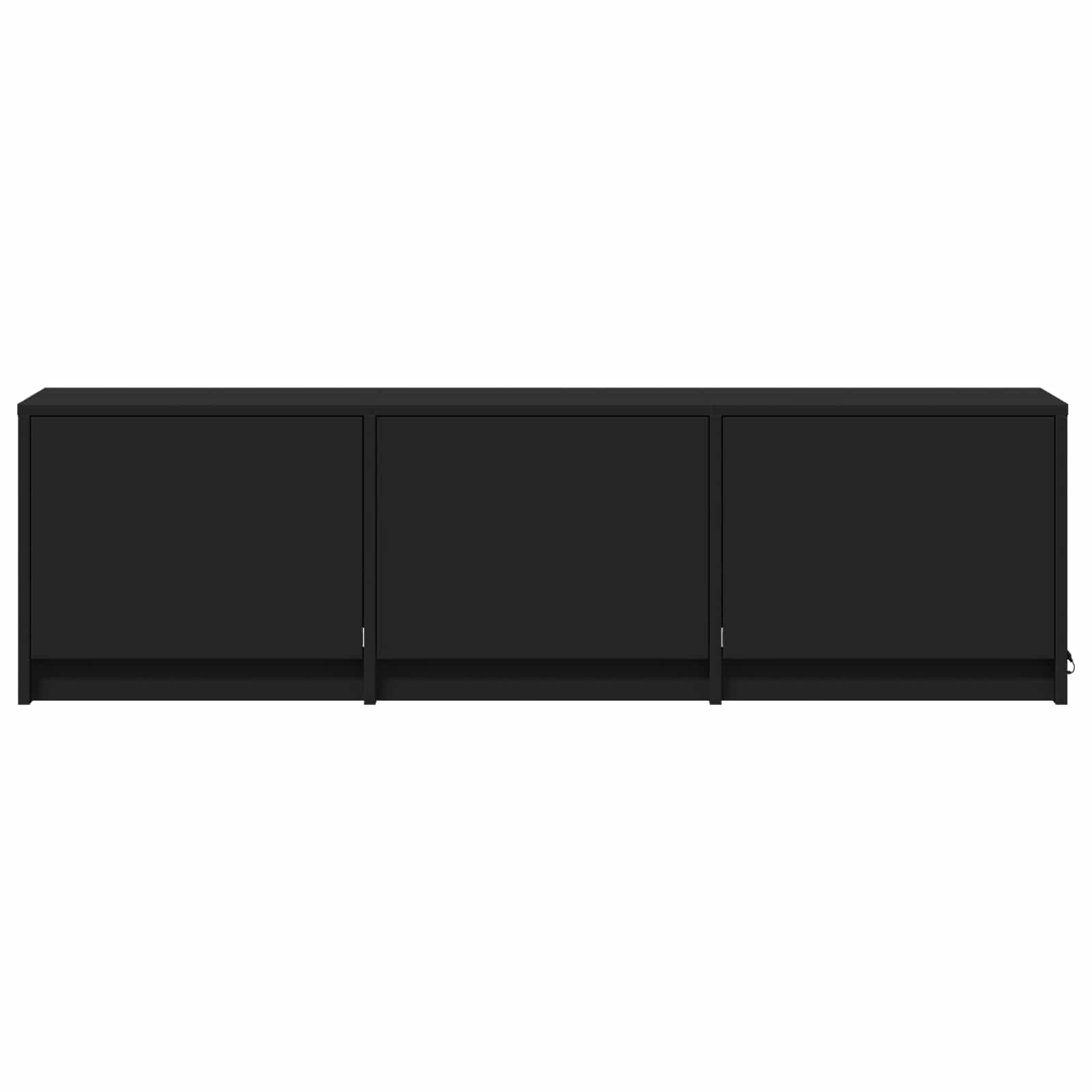 TV ormarić s LED rasvjetom s ladicama Crna 140 x 34 x 40 cm