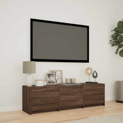 TV ormarić s LED rasvjetom Smeđi hrast 140 x 34 x 40 cm