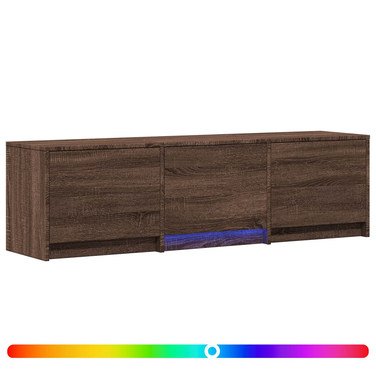 TV ormarić s LED rasvjetom Smeđi hrast 140 x 34 x 40 cm