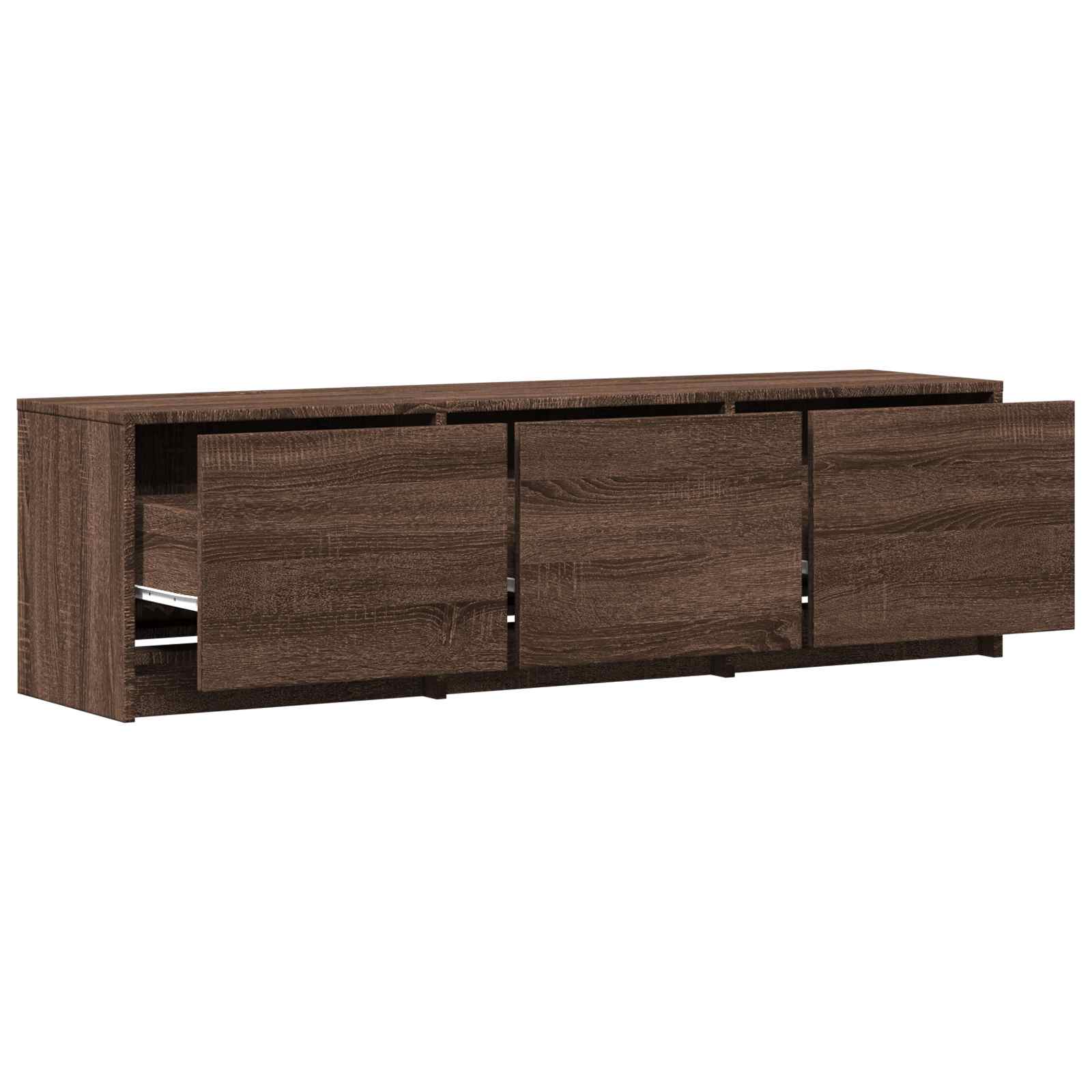 TV ormarić s LED rasvjetom Smeđi hrast 140 x 34 x 40 cm