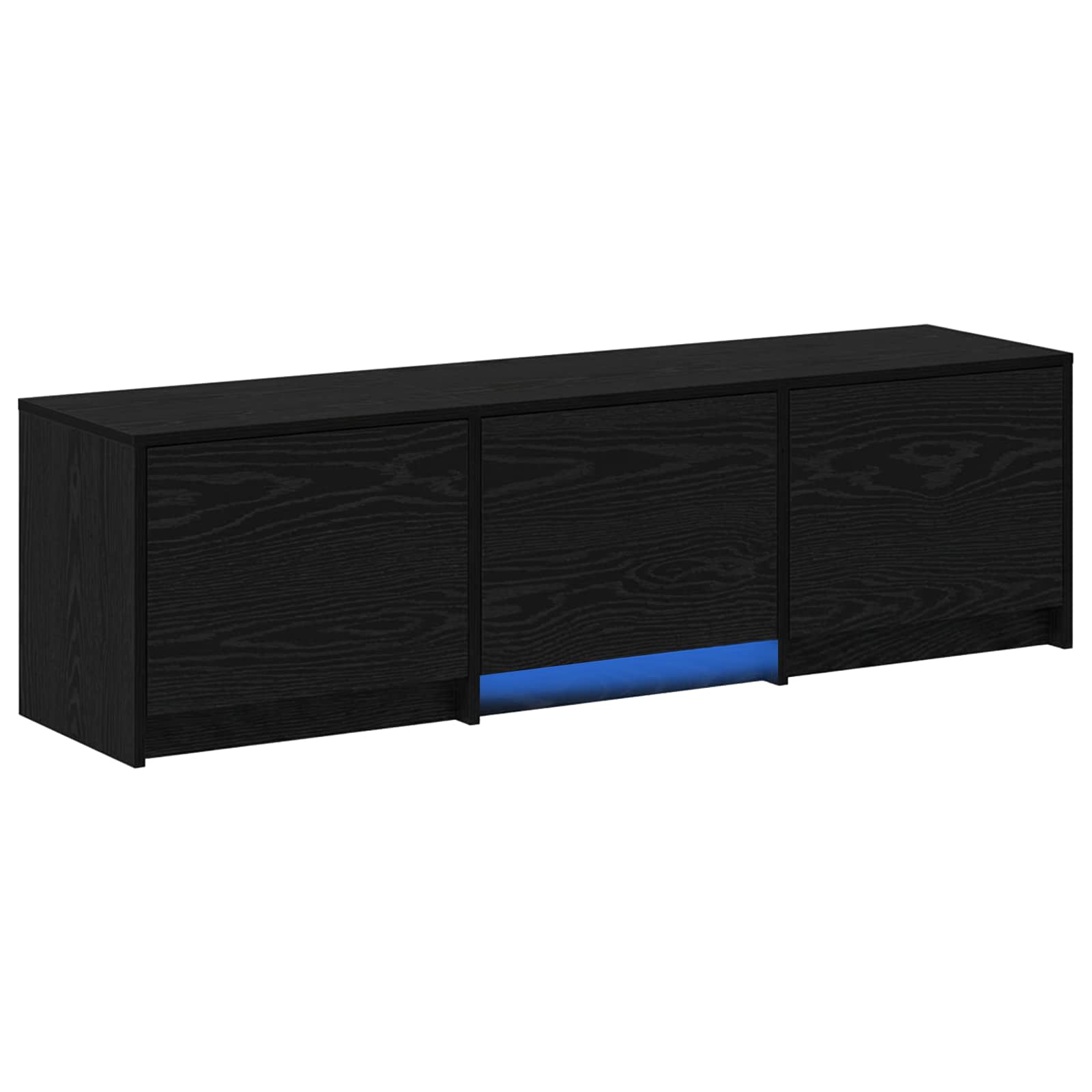 TV ormarić s LED rasvjetom Crni Hrast 140 x 34 x 40 cm