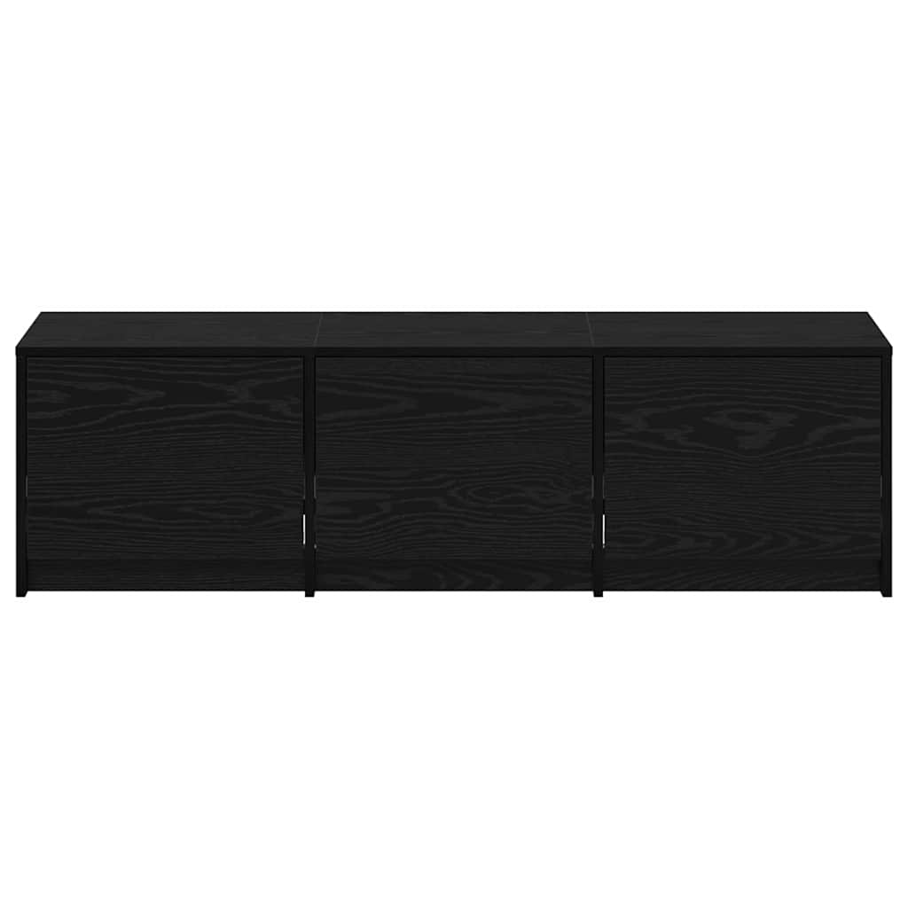 TV ormarić s LED rasvjetom Crni Hrast 140 x 34 x 40 cm