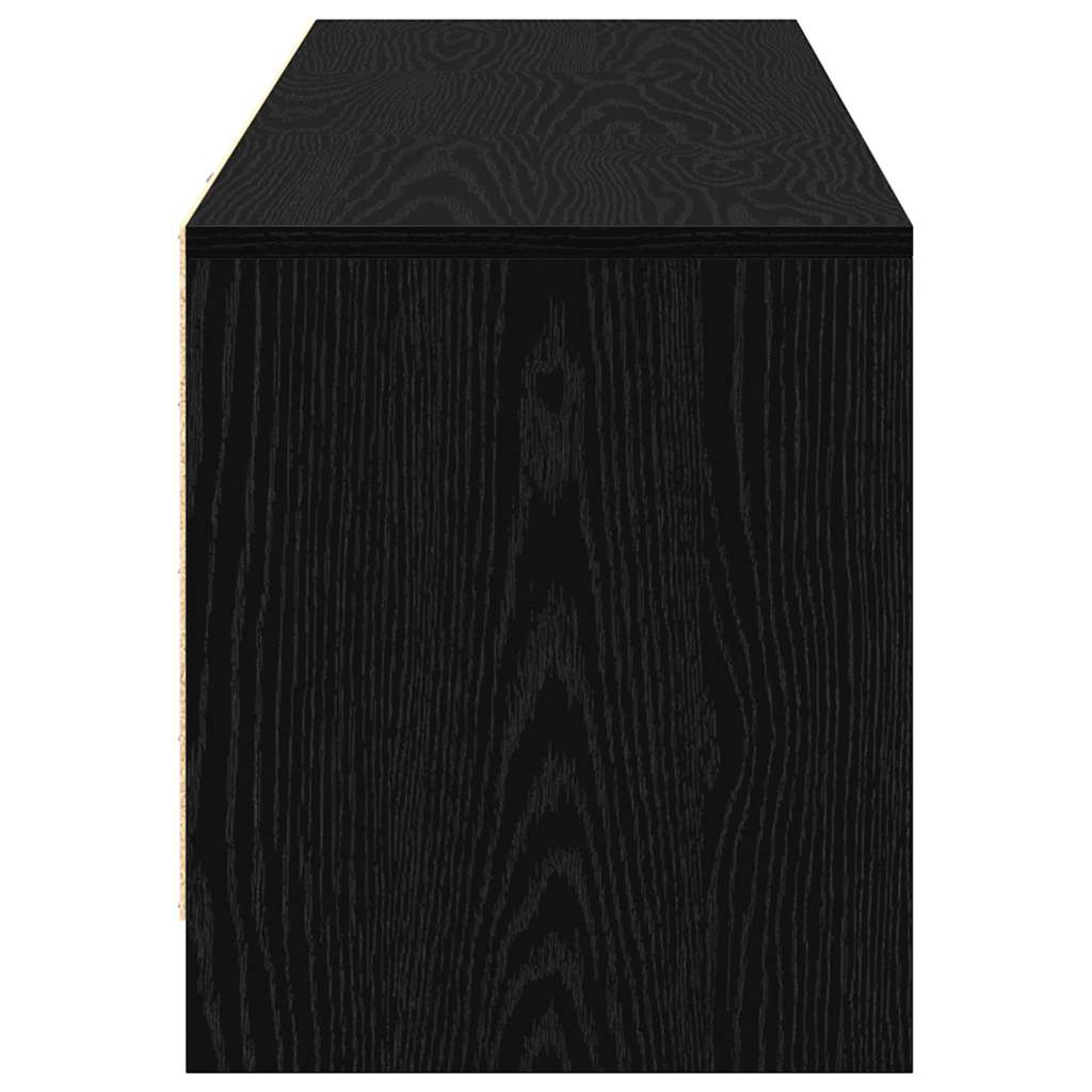 TV ormarić s LED rasvjetom Crni Hrast 140 x 34 x 40 cm