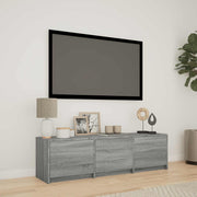 TV ormarić s LED rasvjetom Sivi Sonoma 140 x 34 x 40 cm