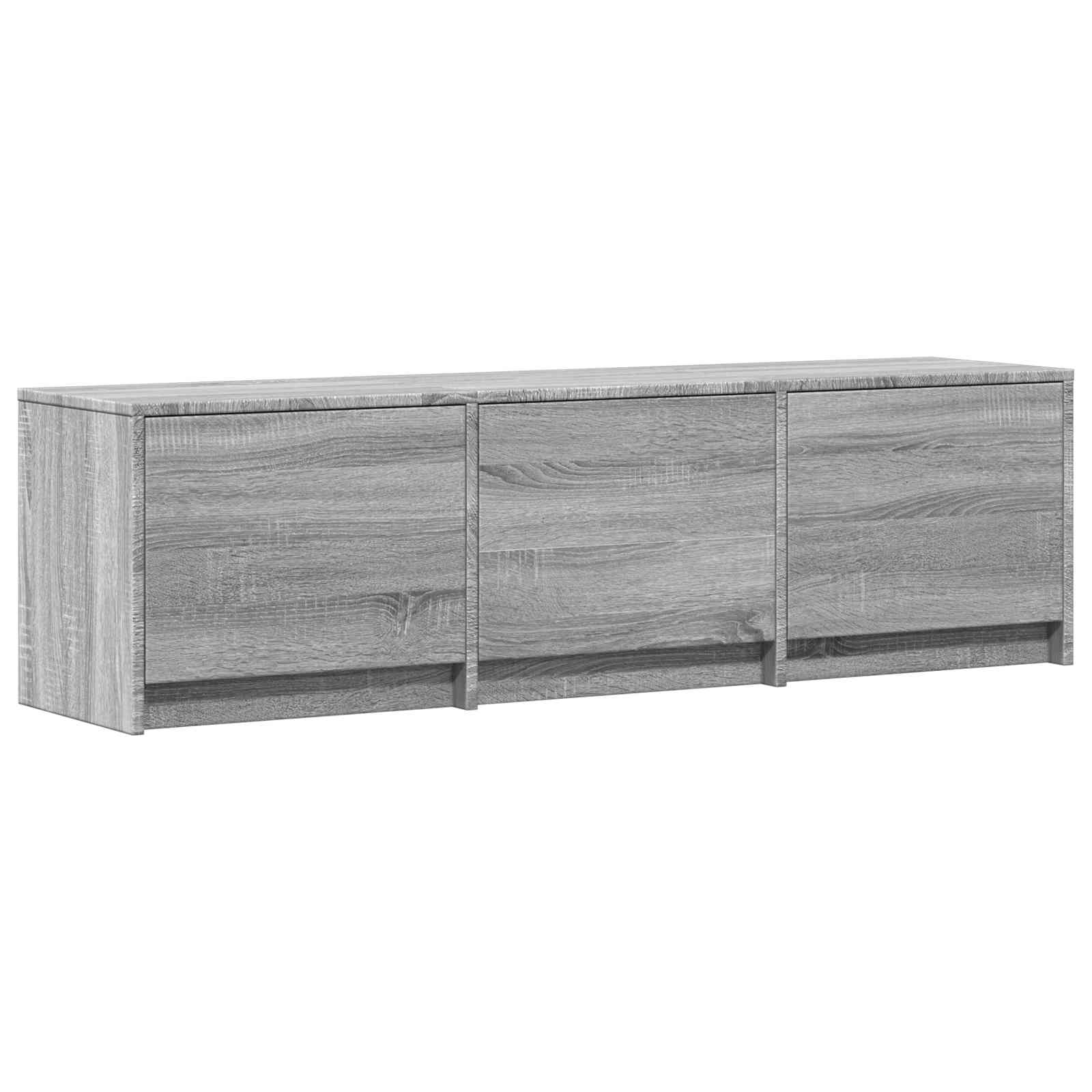 TV ormarić s LED rasvjetom Sivi Sonoma 140 x 34 x 40 cm