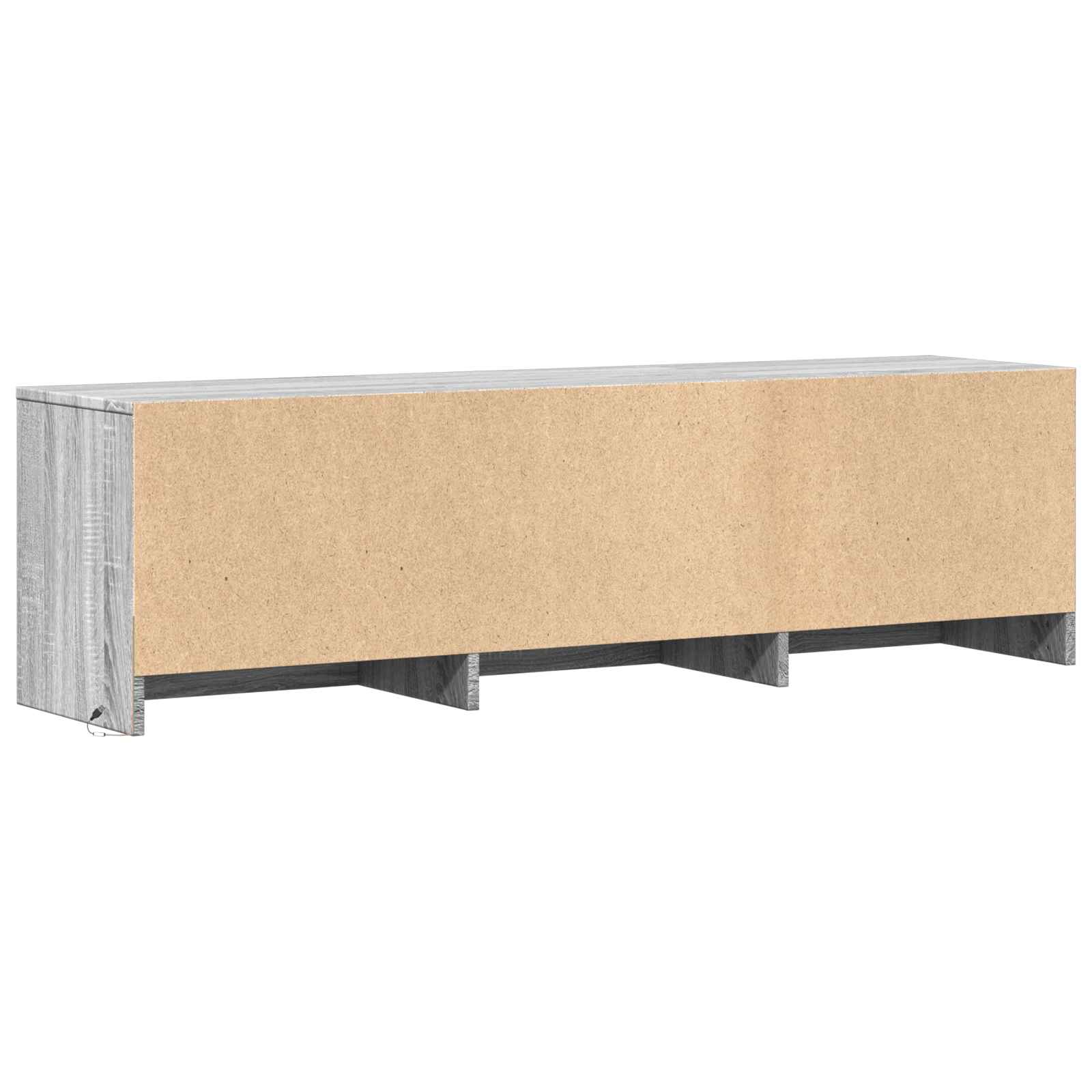 TV ormarić s LED rasvjetom Sivi Sonoma 140 x 34 x 40 cm
