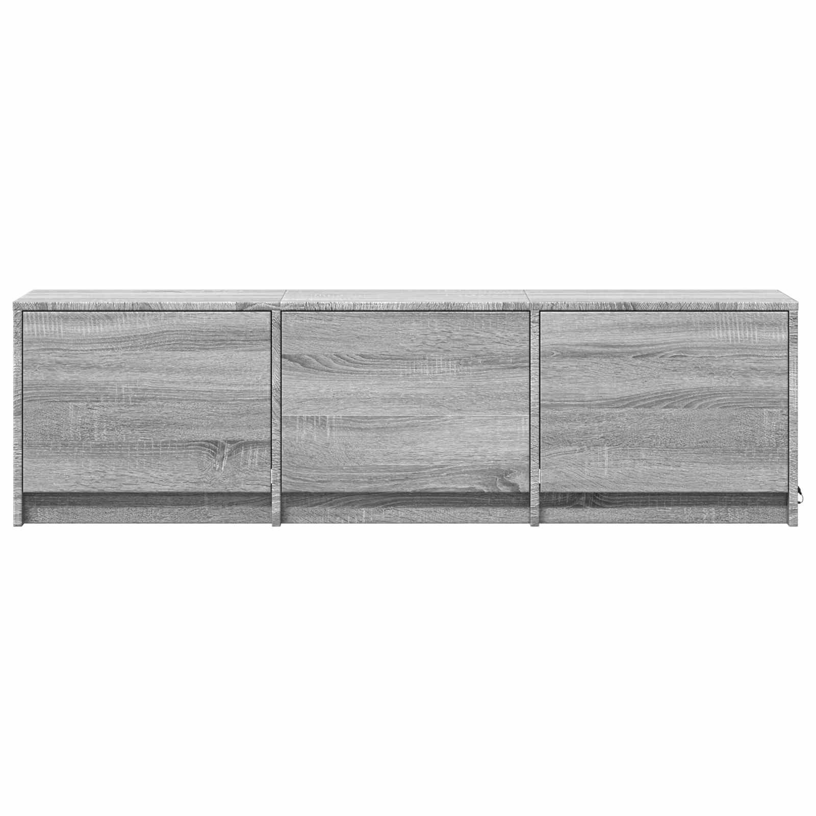 TV ormarić s LED rasvjetom Sivi Sonoma 140 x 34 x 40 cm