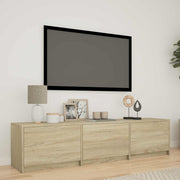 TV ormarić s LED rasvjetom Sonoma hrast 165 x 34 x 40 cm