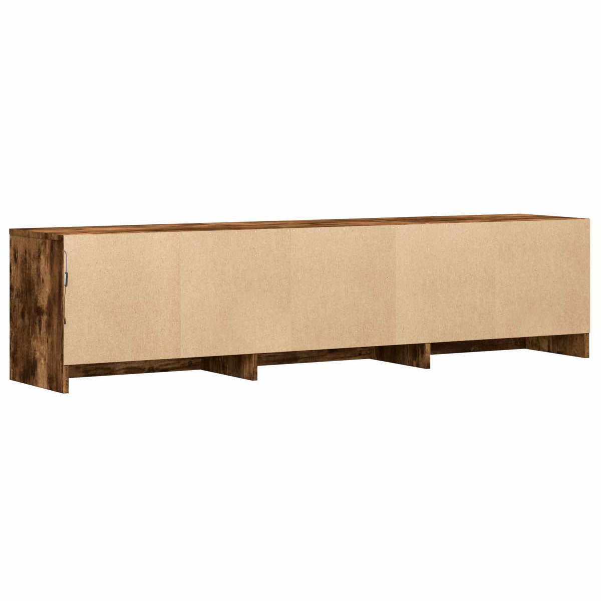 TV ormarić s LED rasvjetom Dimljeni Hrast 165 x 34 x 40 cm