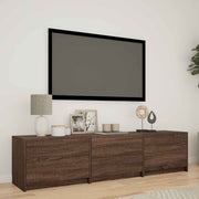 TV ormarić s LED rasvjetom Smeđi hrast 165 x 34 x 40 cm