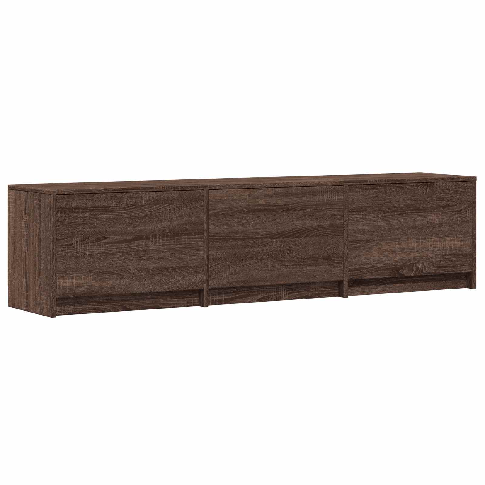 TV ormarić s LED rasvjetom Smeđi hrast 165 x 34 x 40 cm