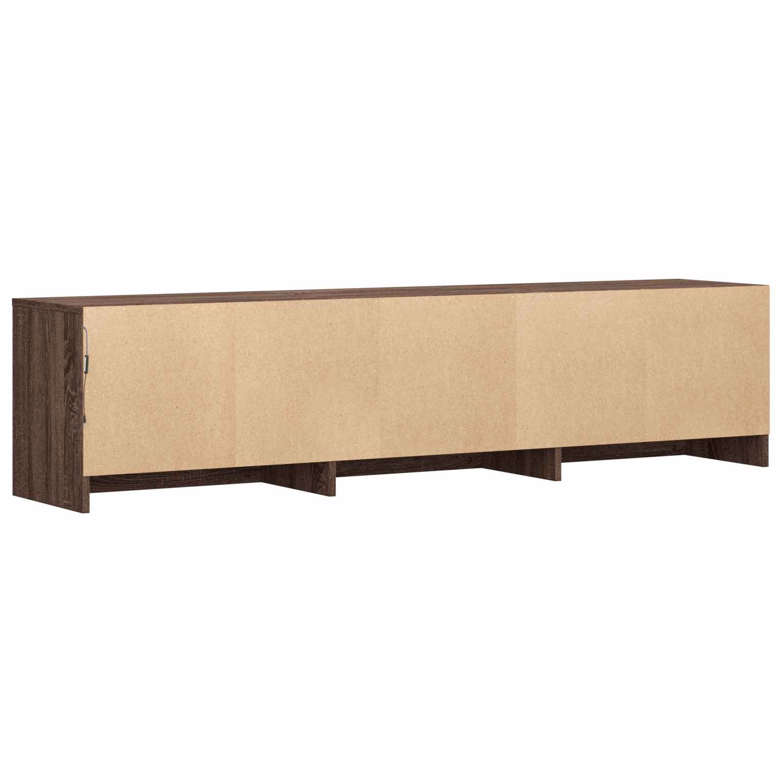 TV ormarić s LED rasvjetom Smeđi hrast 165 x 34 x 40 cm