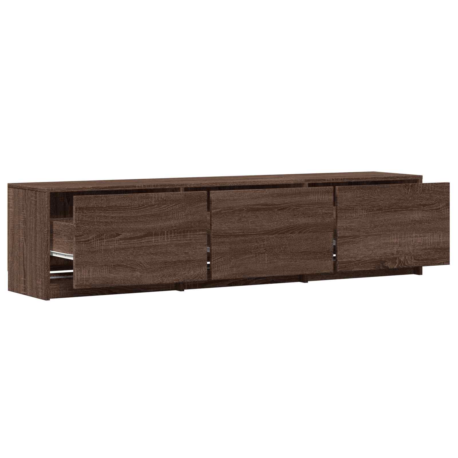 TV ormarić s LED rasvjetom Smeđi hrast 165 x 34 x 40 cm