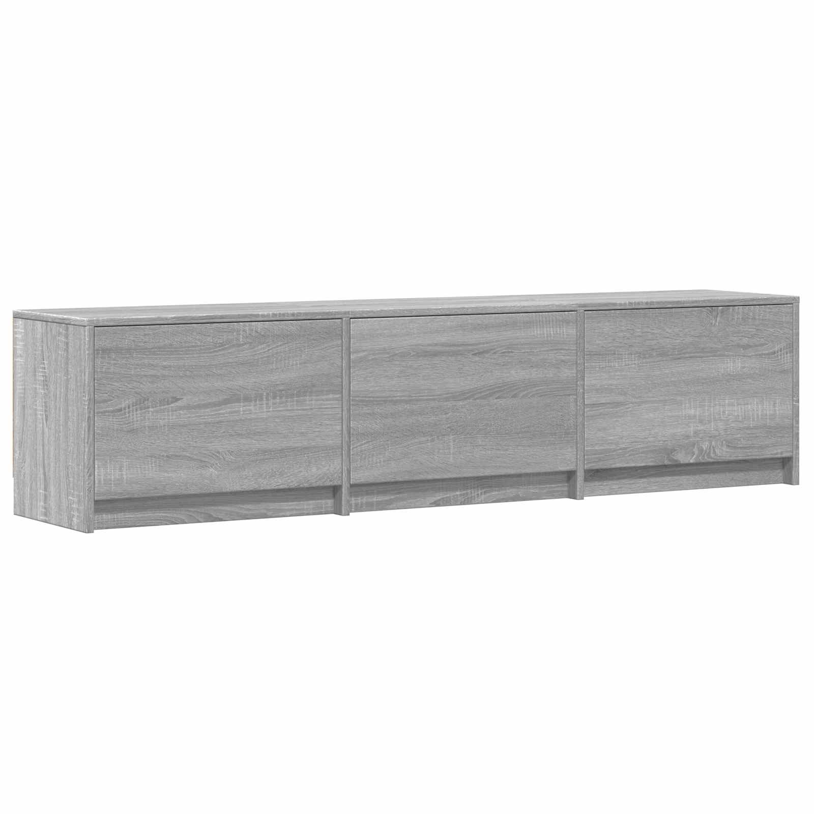 TV ormarić s LED rasvjetom Sivi Sonoma 165 x 34 x 40 cm
