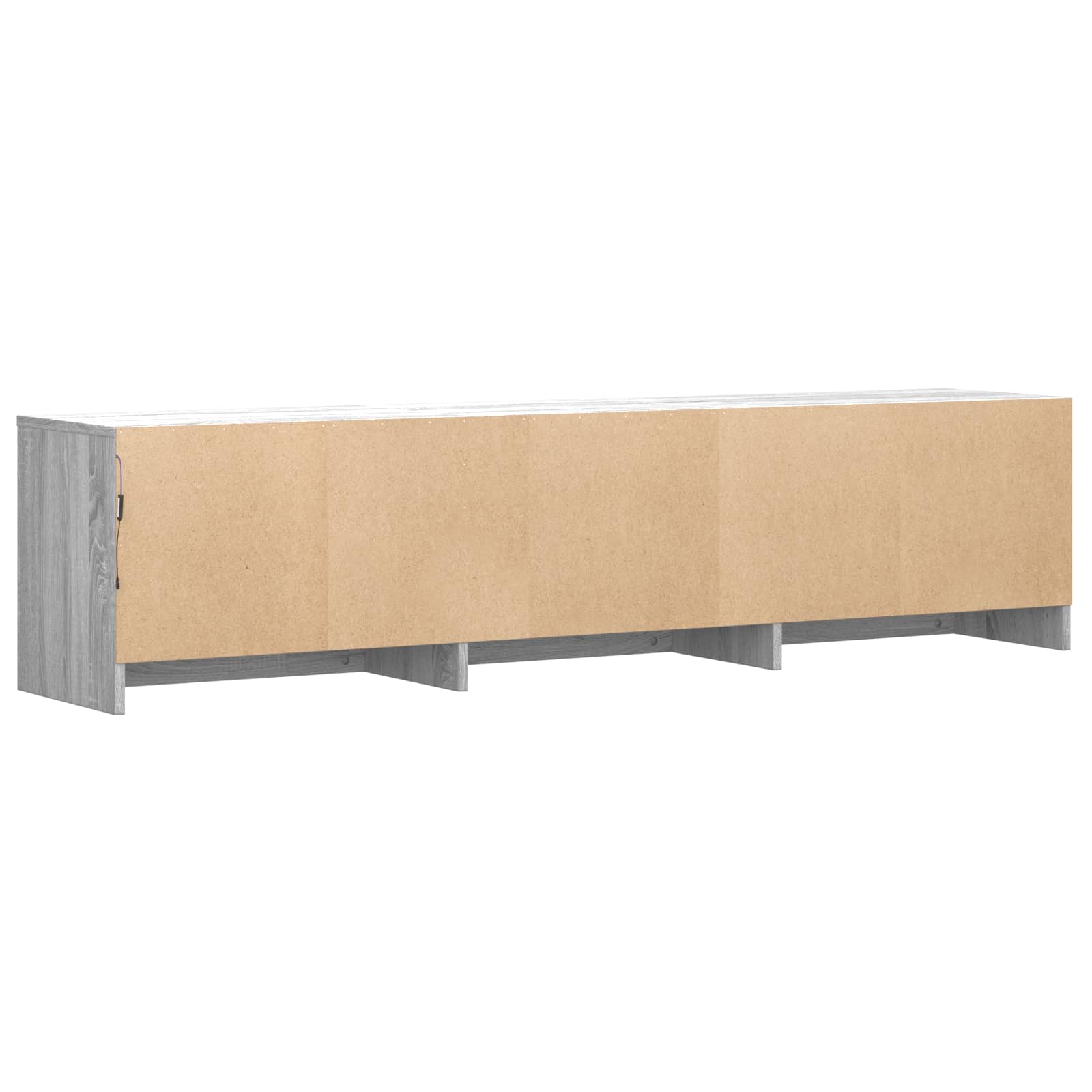 TV ormarić s LED rasvjetom Sivi Sonoma 165 x 34 x 40 cm
