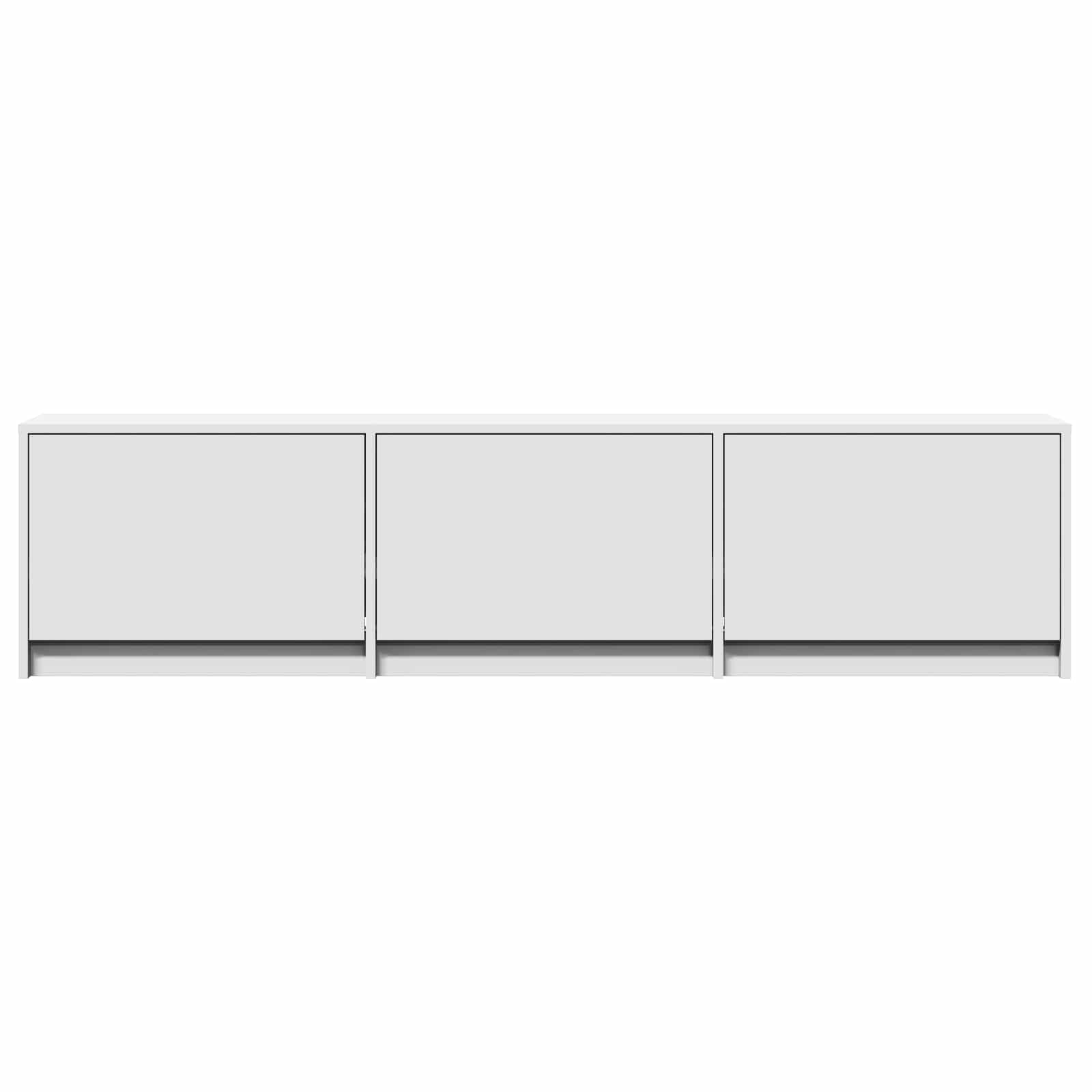 TV ormarić s LED rasvjetom s ladicama Bijeli 165 x 34 x 40 cm
