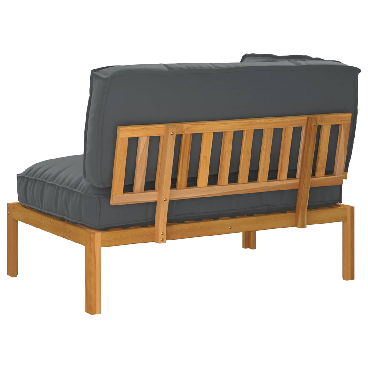 Set sofe Antracit 133 x 92 x 69 cm Čvrsto drvo akacije
