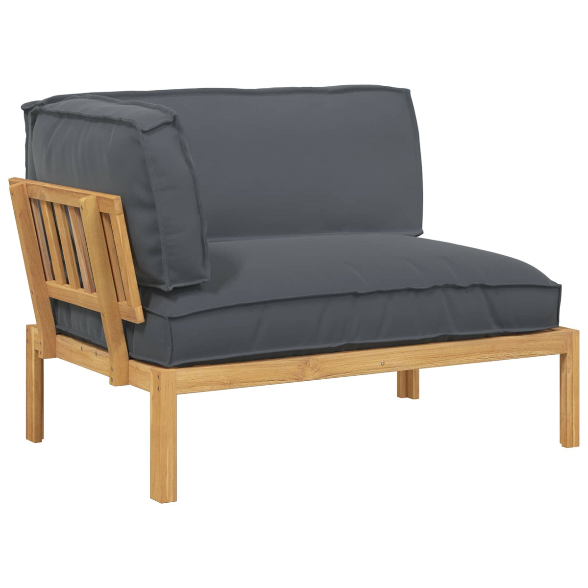 Set sofe Antracit 133 x 92 x 69 cm Čvrsto drvo akacije