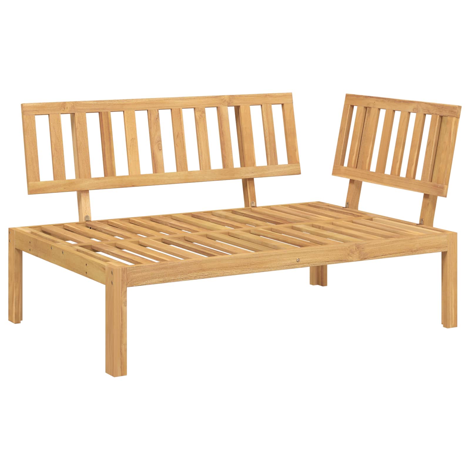Set sofe s jastukom 2 pcs Antracit Čvrsto drvo akacije