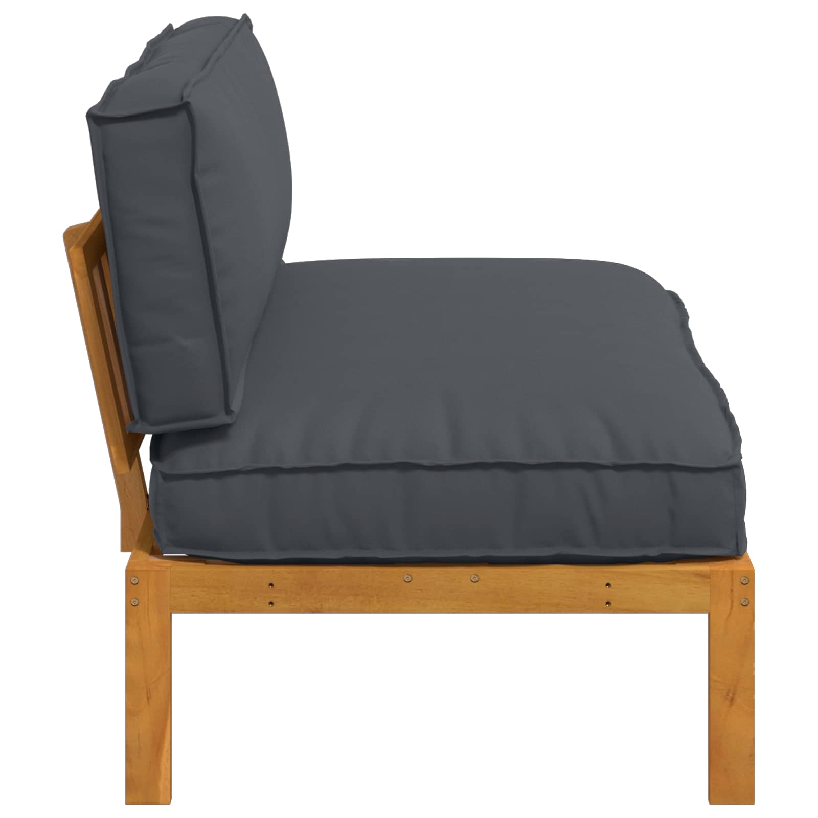 Set sofe Antracit 120 x 92 x 69 cm Čvrsto drvo akacije