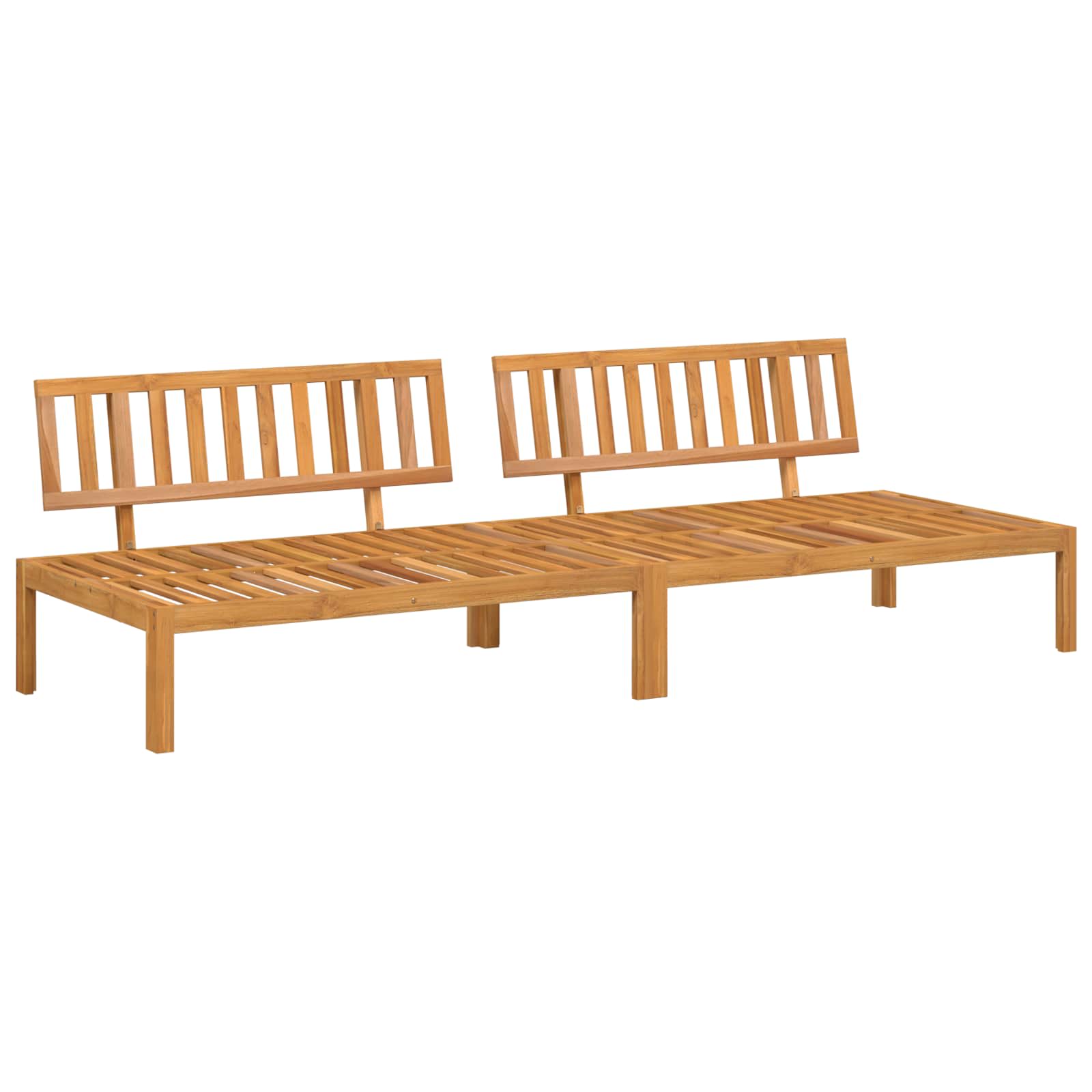 Set sofe s jastukom 2 pcs Antracit Čvrsto drvo akacije