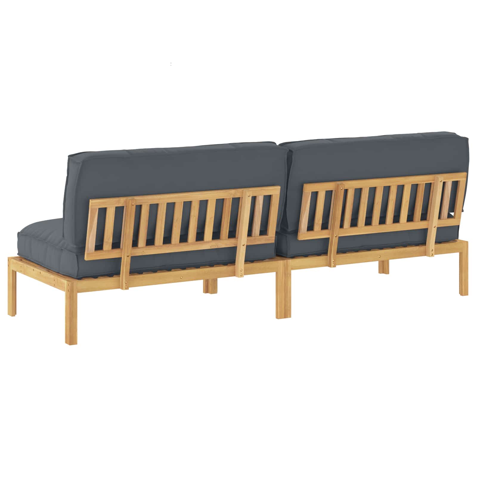 Set sofe Antracit 240 x 92 x 69 cm Čvrsto drvo akacije