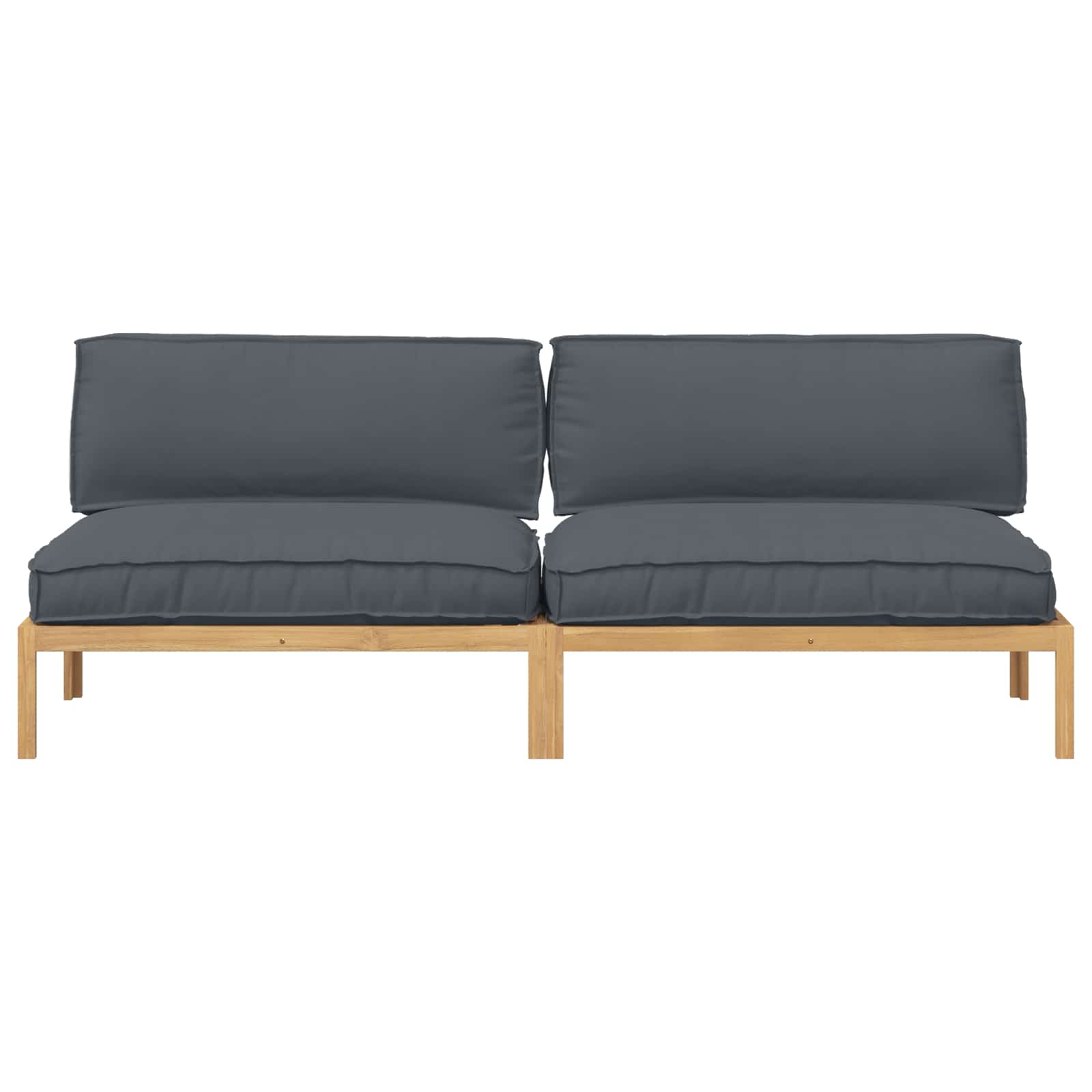 Set sofe Antracit 240 x 92 x 69 cm Čvrsto drvo akacije